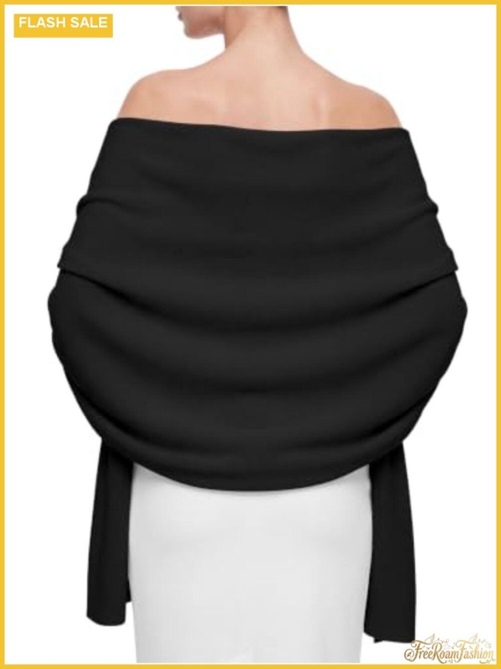 Womens Pashmina Shawl Wrap Knit Cape Evening Dress Cover Up Wedding Scarf